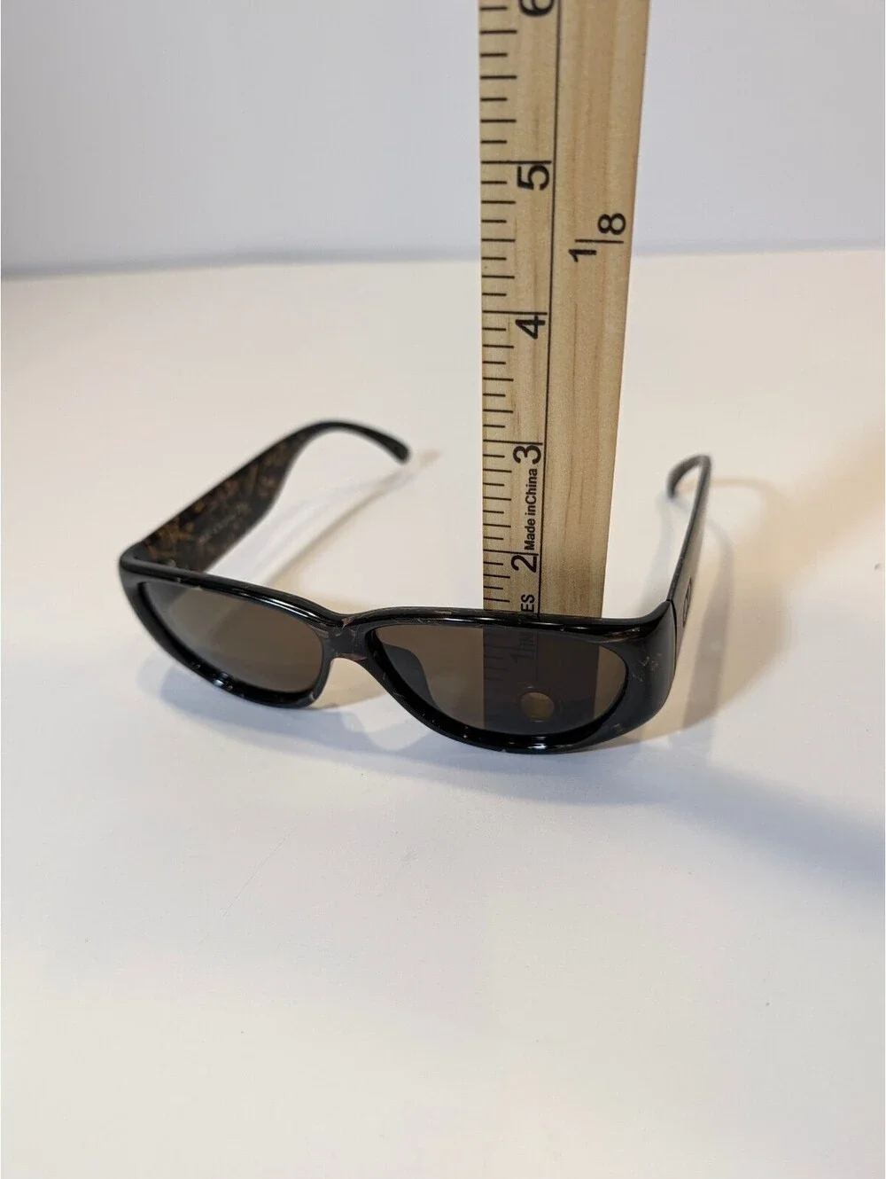 Christian Dior Vintage Black and Gold Tortoise Sunglasses